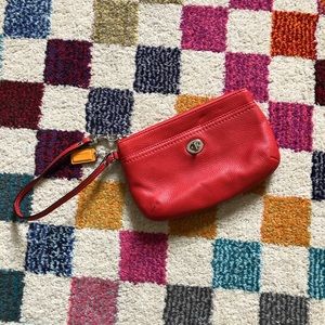 COACH FACTORY Park Medium Wristlet EUC - RED!
